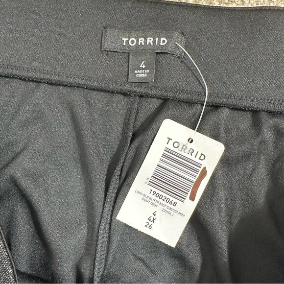 NEW Torrid Glitter Knit Cinched Bodycon Skirt Size 4X - Picture 4 of 9